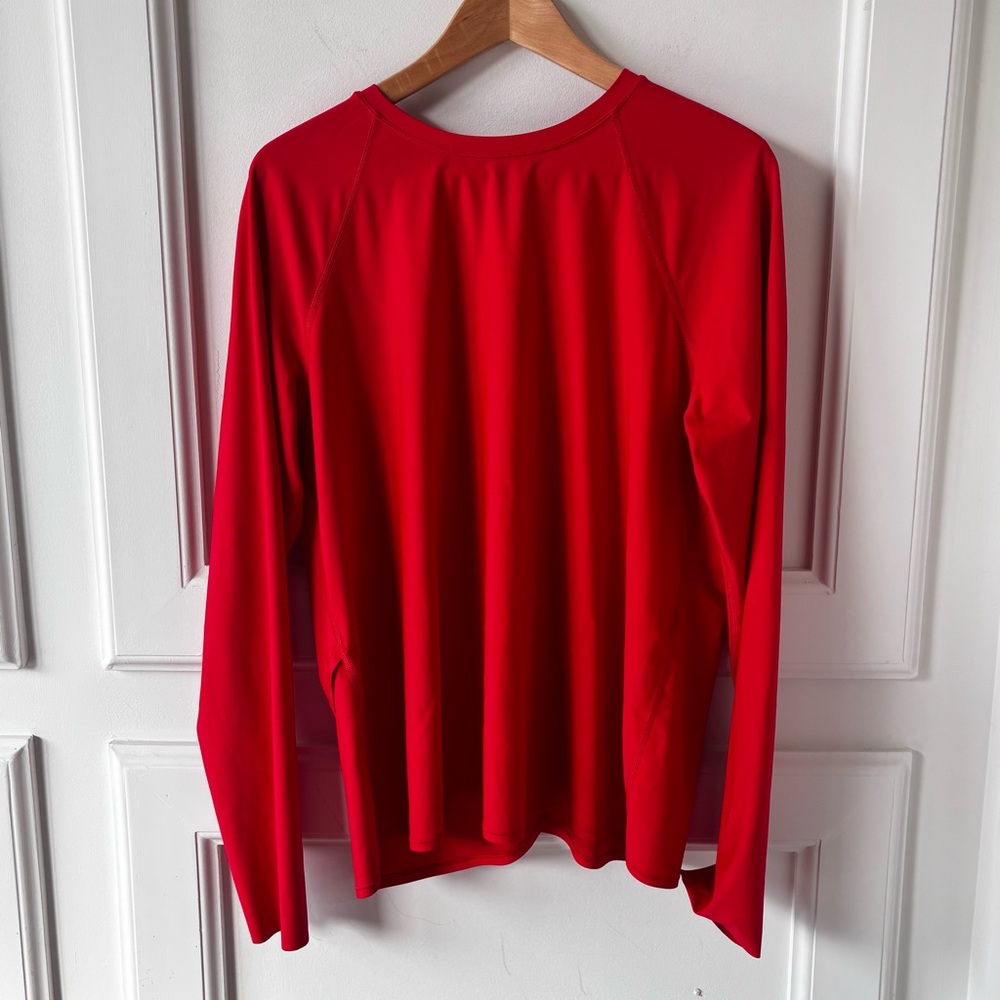 Lululemon Waterside UVP Long Sleeve – True Red – Men’s L (Unisex Fit)